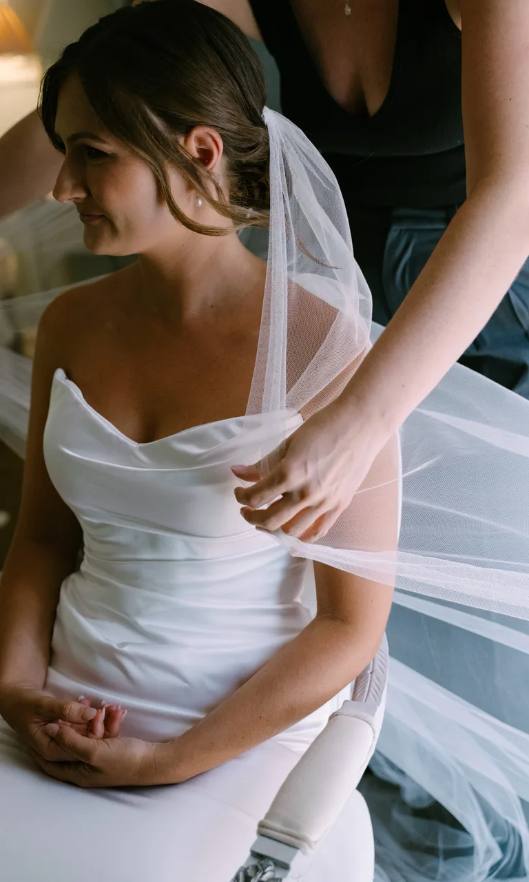 Velo de novia de tul