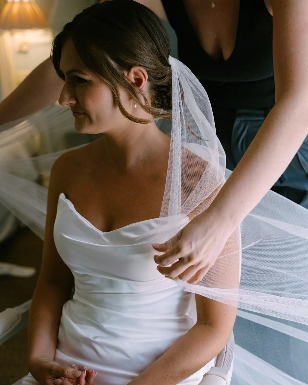 Velo de novia de tul
